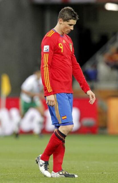 Torres, ante Portugal en el Mundial de Sudáfrica.