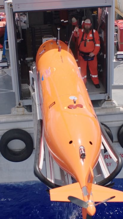 Dron submarino de la empresa Deep Sea Vision con el que dice haber localizado los restos del avión de Amelia Earhart en el Pacífico.