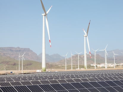 Complejo de energías renovables Ecoener en Gran Canaria.