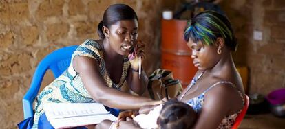 Programa de telemedicina en Ghana.