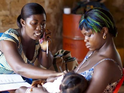 Programa de telemedicina en Ghana. 