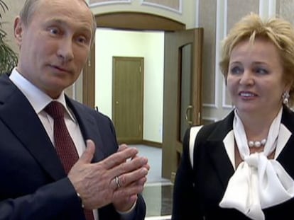 Vlad&iacute;mir Putin y su esposa, Liudmila. 