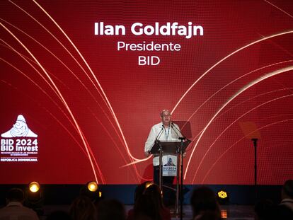 Ilan Goldfajn, presidente del BID, habla durante el foro empresarial Una Visión para el Crecimiento Regional y el Programa BID para las Américas.