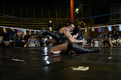 El proyecto Luchatrans fue creado desde hace tres años por la luchadora profesional Estrella Divina, hasta ahora, se han realizado tres funciones protagonizadas solo por personas trans.