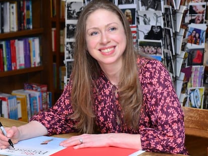 Chelsea Clinton durante la presentación de su libro en Florida.