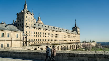 Exterior del Real Monasterio de San Lorenzo de El Escorial, en la Comunidad de Madrid.
