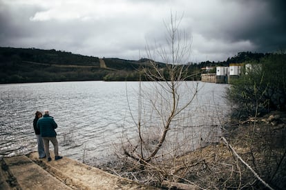 Vistas del embalse de As Conchas, en Lobeira (Ourense).