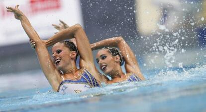 Carbonell y Klamburg, durante la competici&oacute;n. 