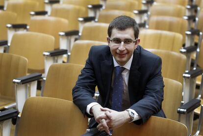 Enrique G&oacute;mez Bastida, en 2014, cuando tom&oacute; posesi&oacute;n al frente de la agencia antidopaje.