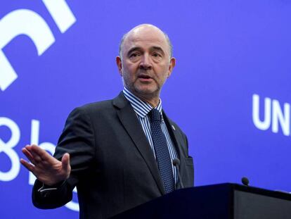 El comisario de asuntos Económicos, Pierre Moscovici 