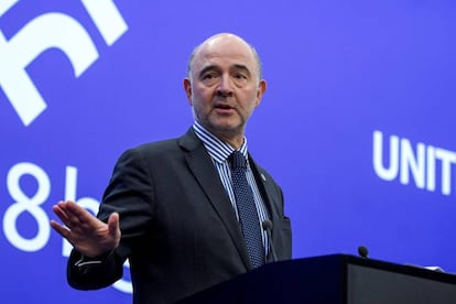 El comisario de asuntos Económicos, Pierre Moscovici 