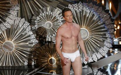 Neil Patrick Harris, en calzoncillos en un momento de la gala.