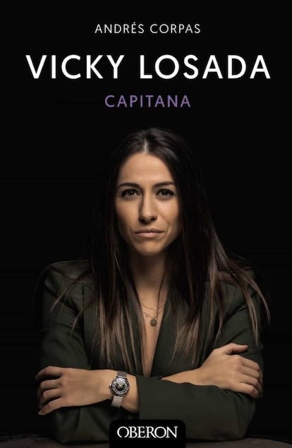 Portada del libro Vicky Losada, capitana de Andrés Corpas.