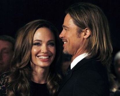 La pareja de actores Brad Pitt y Angelina Jolie