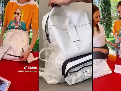 Imágenes de la mochila migrante compartidas en redes sociales