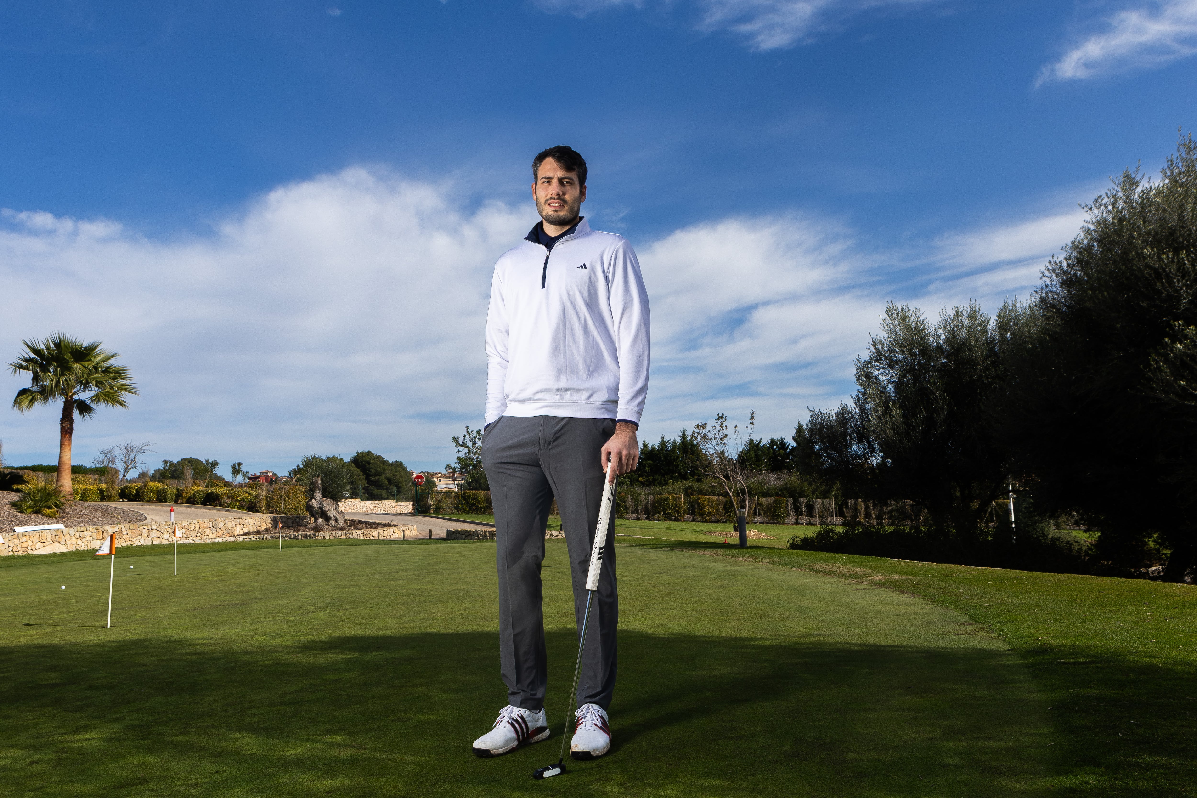 Abrines, en el club de golf Son Quint, en Palma de Mallorca.