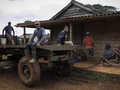 Trabajadores de temporada, provenientes de Santiago de Cuba