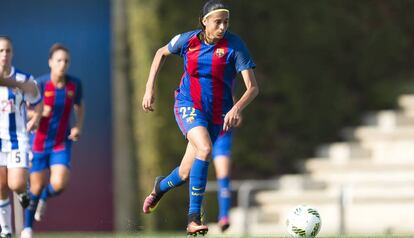 Andressa Alves, en un partido ante la Real Sociedad. 