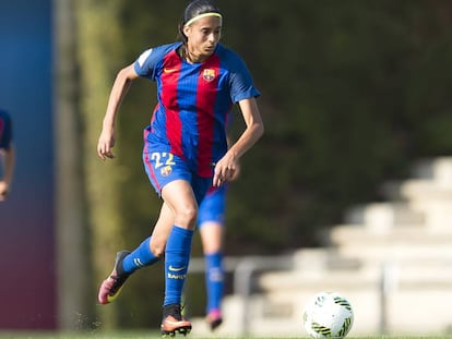 Andressa Alves, en un partido ante la Real Sociedad. 