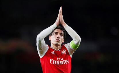 Bellerín durante un partido del Arsenal, la temporada pasada.