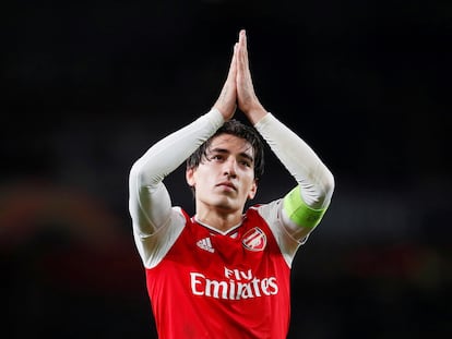 Bellerín durante un partido del Arsenal, la temporada pasada.