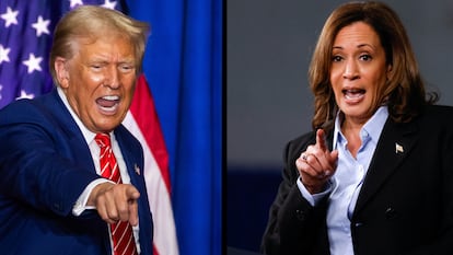 Donald Trump y Kamala Harris