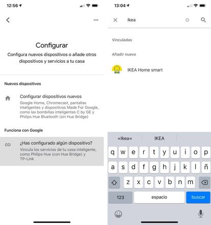 Configura tus luces Ikea con Google Home.