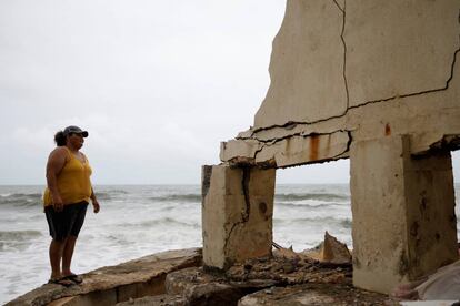 Una vivienda destruida en Yabucoa, Puerto Rico.