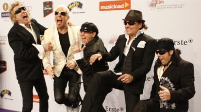 La banda alemana Scorpions durante los premios Echo en 2009