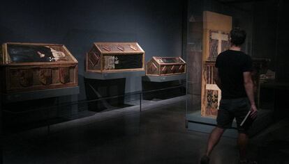 Algunas de las obras conservadas en el Museo de Lleida.