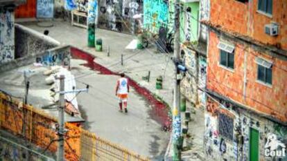 Favela Bandeira Dois, na manhã desta sexta, um dia depois da operação policial no local.