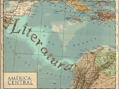 Mapa imaginario sobre la literatura en Centroamérica