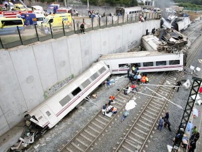 Im&aacute;genes del accidente de tren 