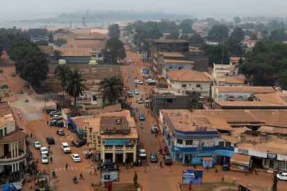 Vista de Bangui, capital de República Centroafricana.