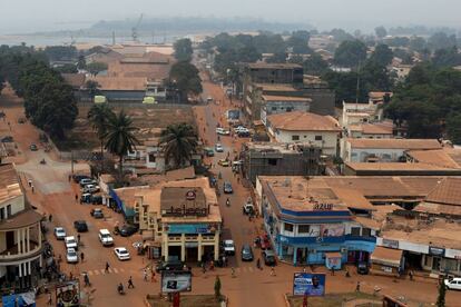 Vista de Bangui, capital de República Centroafricana.