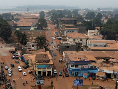 Vista de Bangui, capital de República Centroafricana.