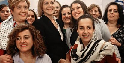 María Dolores Cospedal, durante la clausura del foro por la igualdad de oportunidades del PP.