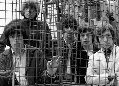 The Rolling Stones Caged Ormond Yard London 1965 © Gered Mankowitz