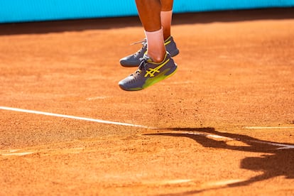 Detalle de la zapatillas de Borna Coric.