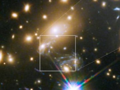 Imagen del cúmulo de galaxias MACS J1149