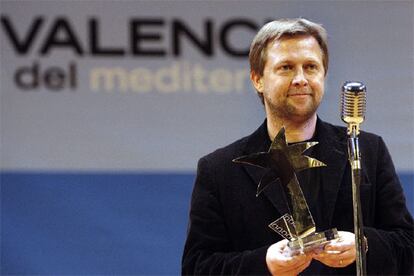 Damjan Kozole, con su premio a la mejor película por <i>Labour equals freedom</i>.