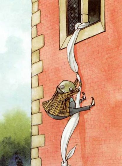 Ilustración de Elena Odriozola para 'El viento en los sauces'.