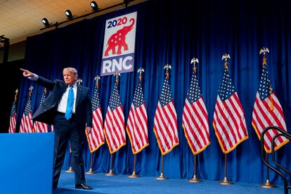 El presidente de Estados Unidos, durante la Convención Nacional Republicana.