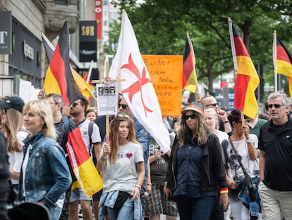 Manifestación del grupo de ultraderecha Hagida en Hannover el 17 de junio. 