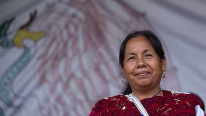 María de Jesús Patricio en el caracol zapatista de Oventic (Estado de Chiapas), en octubre de 2017.