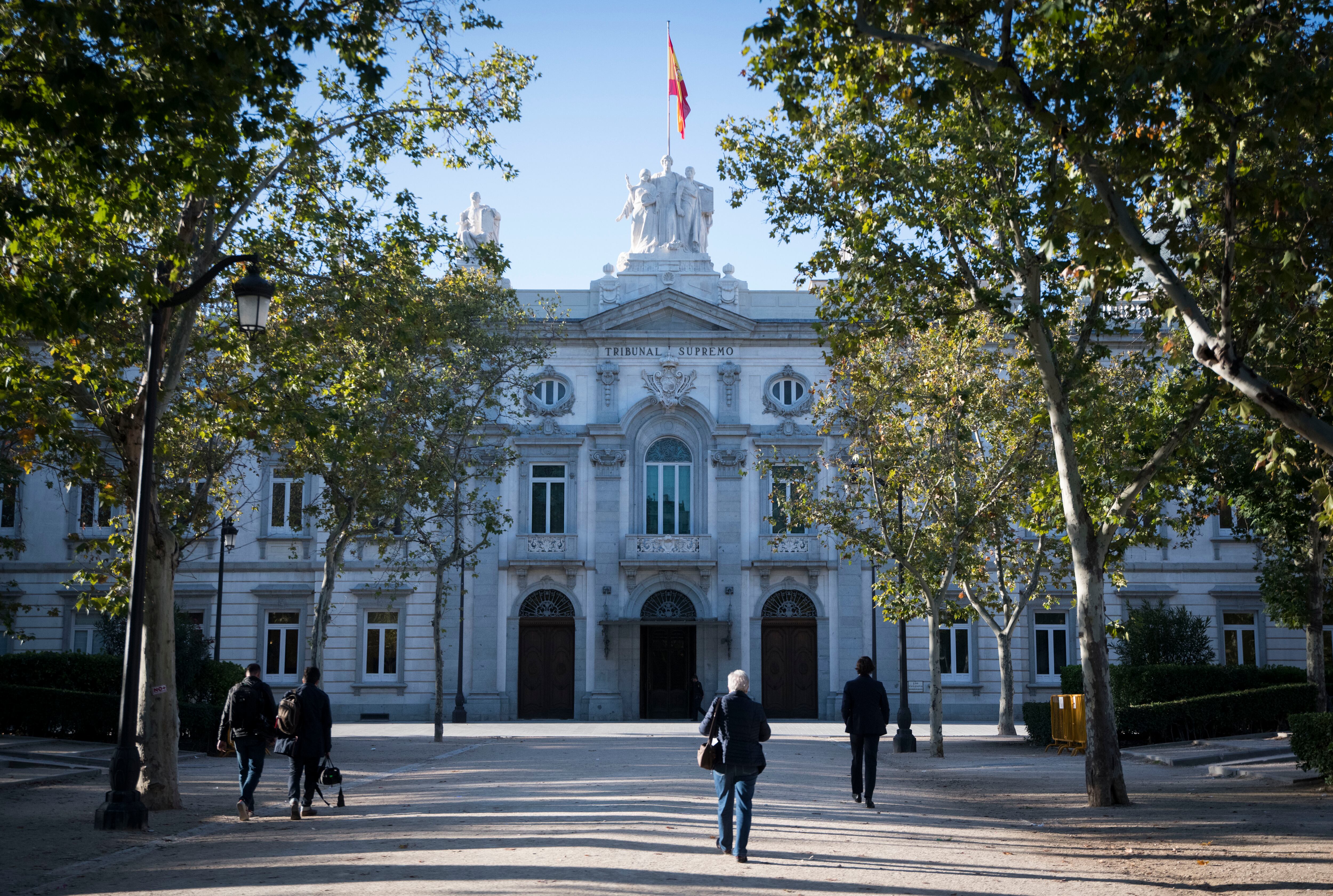 Fachada del Tribunal Supremo, en Madrid.