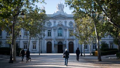 Fachada del Tribunal Supremo, en Madrid.