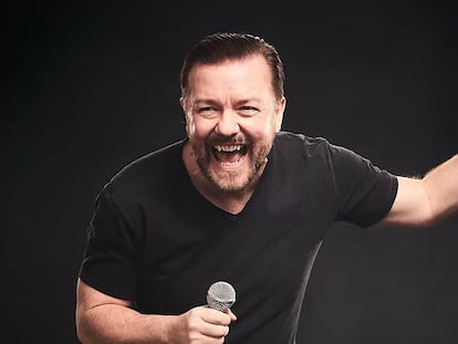 El cómico británico Ricky Gervais.