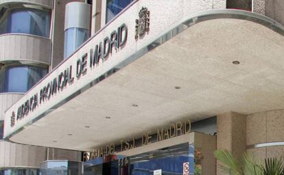 La Audiencia Provincial de Madrid.
