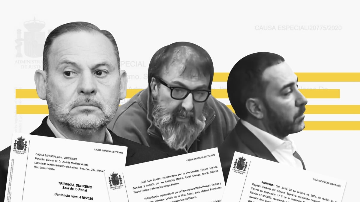 Recorrido visual por la sentencia del Supremo que condena a Ábalos, Koldo y Aldama
